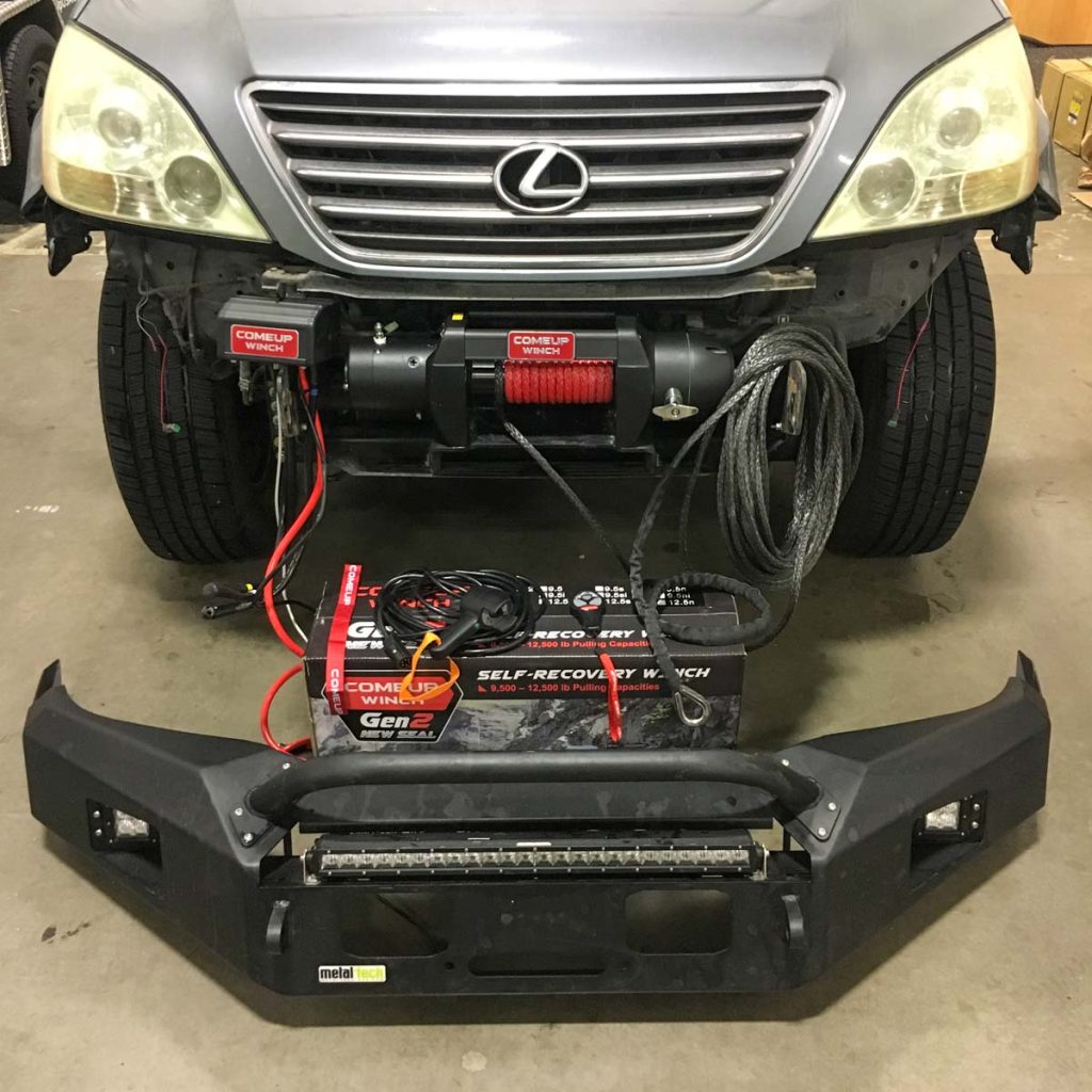 GX470 Overland Build 18 winch