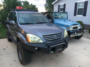 GX470 Overland Build 34 front bumper